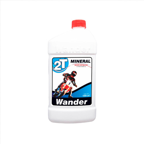 Aceite 2 T Mineral Moto Wander X 1 Lt X 12 Un.