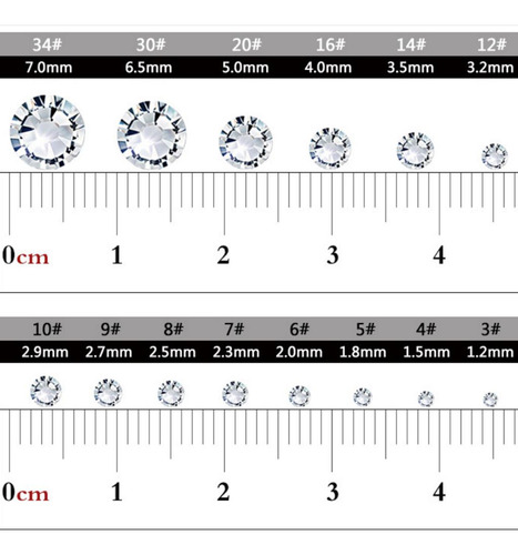 2x 1440pcs Nail Rhinestones Flat Back Diy 3d Nail Venta Al