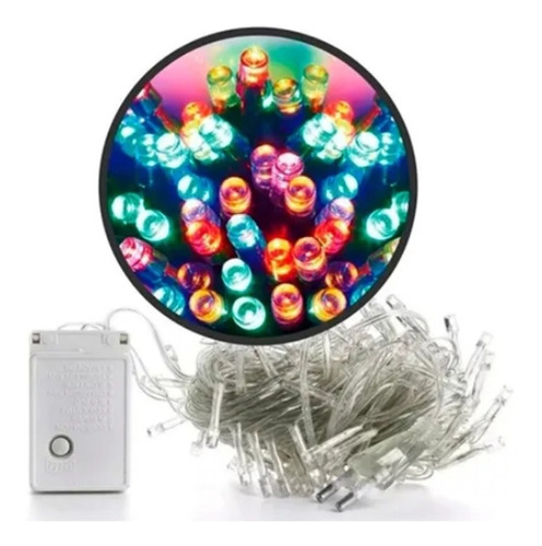 Luces De Navidad Led Multicolor O Blanca 100 Leds A 220v