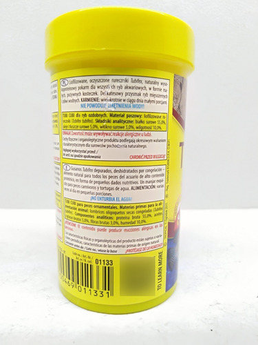 Alimento Tubifex Liofilizado Tubi Cubi 10g Tropical Premiun