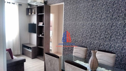 Imagem 2 de 18 de Apartamento Com 2 Dormitórios À Venda, 52 M² Por R$ 195.000 - Residencial Spazio Beach - Chácara Letônia - Americana/sp - Ap0882