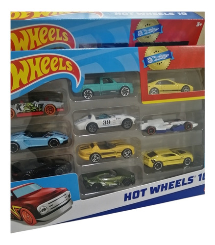 Hot Wheels Pack 10 Autos De Metal Original Mattel
