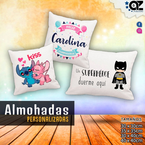 Almohadas Personalizadas Varios Tamaños Somos Fabricantes