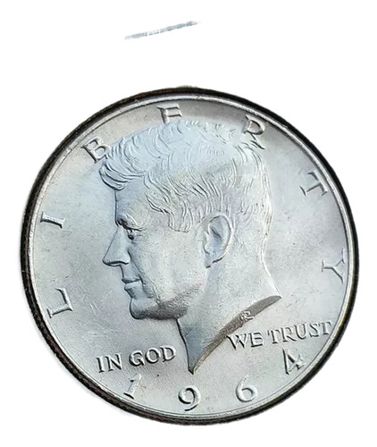 1 Kennedy Half Dólar Eeuu 1964 Moneda Plata Colección 