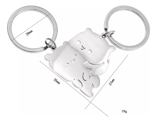 Ositos Osos De Peluche Bubu Dudu Pandas Con 4 Llaveros Kawai