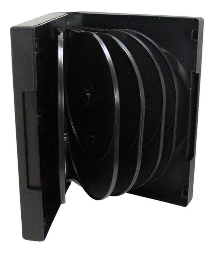 Funda Para Cd Dvd Blu-ray 12 Discos 2 Unidades Transparente