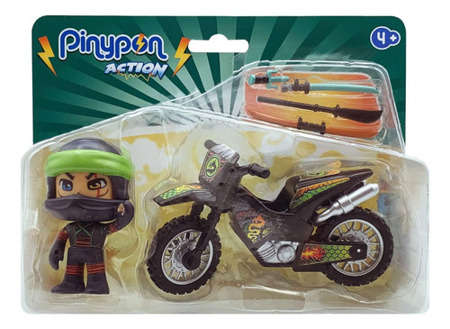 Pinypon Action Ninja Con Moto