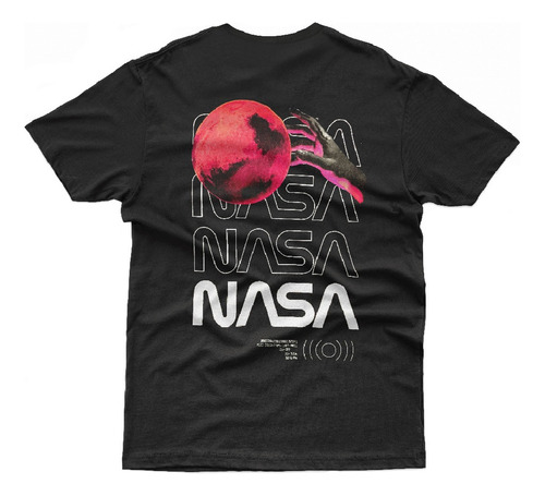 Playera De Algodon Estampada Con Licencia Nasa