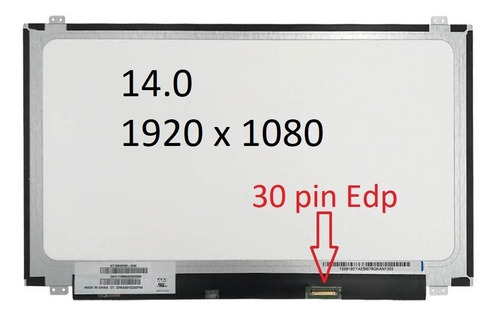 Imagen 6 de 6 de Pantalla Laptop Todas Las Marcas 14 30 Pines Nueva 100%