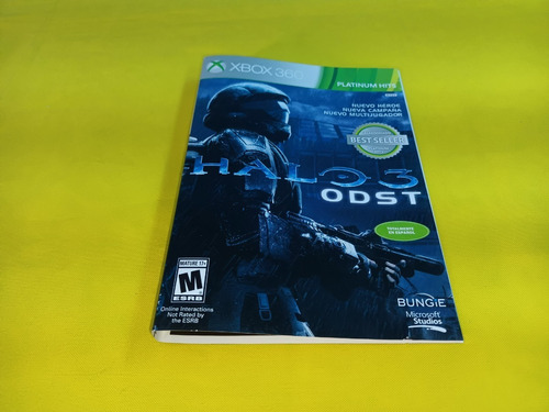 Portada Original Halo 3 Odst Patinum Hits Xbox 360