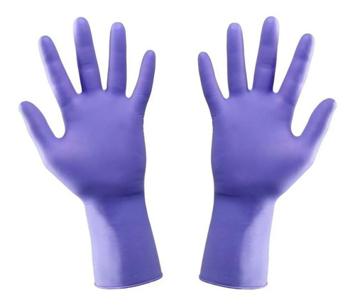 Guantes De Nitrilo Mediglove Lavanda/lila X 100u Talle S