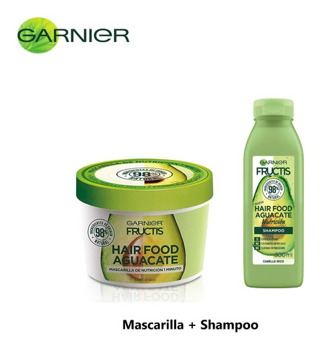Mascarilla Y Shampoo Capilar Garnier Fructis Aguacate