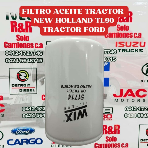 Filtro Aceite Tractor New Holland Tl90, Tractor Ford