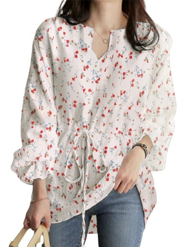 Mujer Casual Blusas Poleras Tops Elegantes #skuj03388