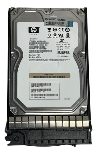 Hd Hp 1tb 7,2k 3,5 Fata 454414-001 Ag691-64201 Ag691a Ag691b Cor Prateado