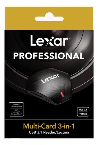 Lector De Memorias Lexar Multi Card 3 En 1 Usb 3.1