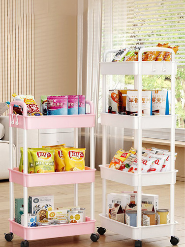 . Carrito Organizador Estante Almacenaje 4 Niveles Con
