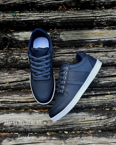 Tenis Hombre Calzado Urbano Caballero Casual Suela Cosida