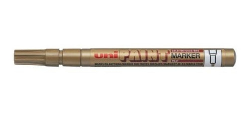 Marcador Uni Ball Uni Paint Px-21 Trazo 0,8 A 1,2mm Dorado