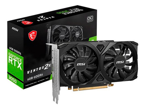 Tarjeta De Video Geforce Rtx 3050 Msi Ventus 2x 6gb Oc Gddr6