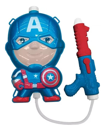 Mochila Ditoys Pistola Agua Water Backpack Capitan America