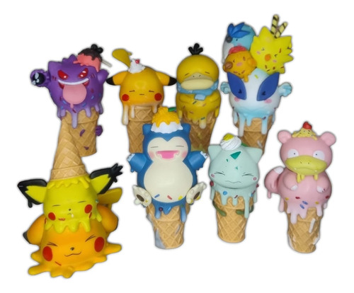 Figuras Pokémon  Set X 8und Ver. Icecream 12cm