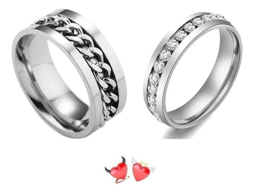 Anillo Novios Amantes Esposos Amor Elegantes Joyas Finas 