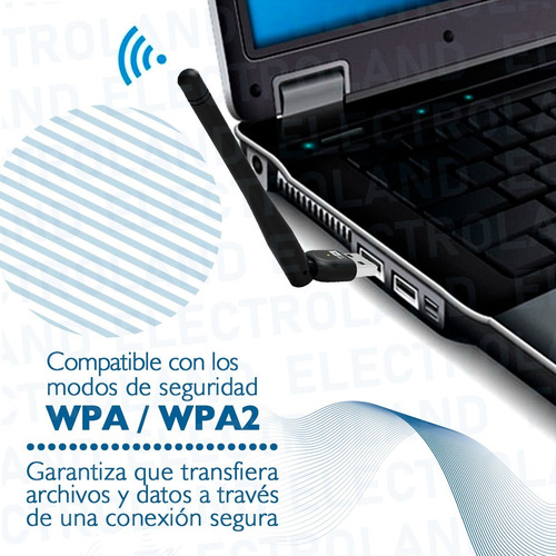 Imagen 8 de 10 de Wireless Antena Receptor Wifi 1200mbps Usb Pc Notebook