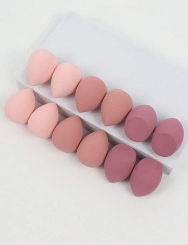 Set 12 Esponja De Maquillaje Para Difuminar Corrector Y Base