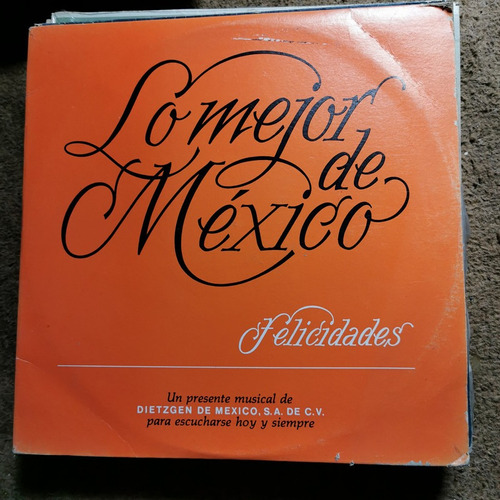 Disco Doble Lp: Felicidades, Lo Mejor De Mexico