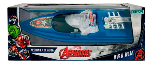 Lancha Avengers Acción En El Agua Marvel Original Ditoys 