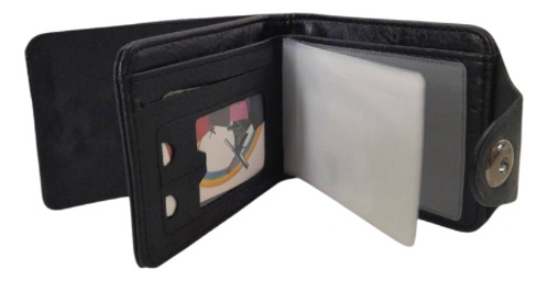 Billeteras De Hombre Futbol Con Broche Boca-river Negro Boca