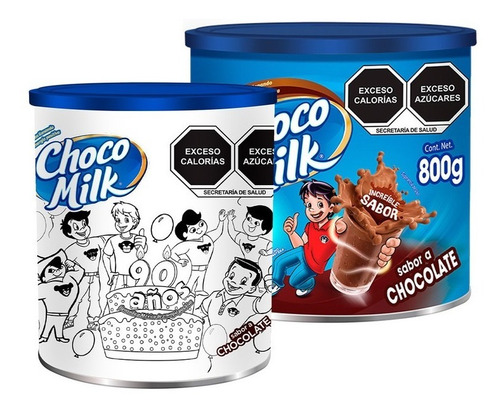 Choco Milk Colors Paquete Con 2 Latas De 800g C/u