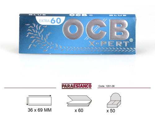 Imagen 2 de 2 de Rolling Paper Ocb Caja De Cincuenta Pquete Sesenta Hojas