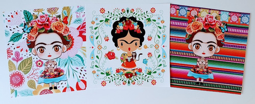 Imagen 2 de 3 de Decoupage Laminas Set Mini Friditas X 6 Laura Craft