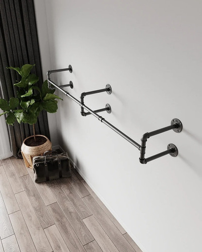 Perchero De Pared Estilo Industrial