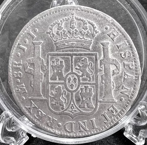 Moneda Original Plata 8 Reales 1817 Mo Época Colonial
