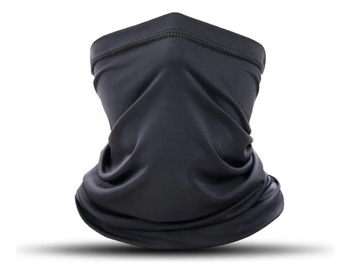 Bandana Balaclava Tube Mascara Pesca Caça Moto King Bike Sol Cor Preta