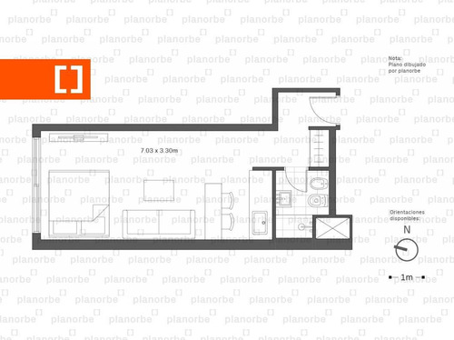 Venta De Apartamento Obra Construcción Monoambiente En Pocitos Nuevo, Maui Unidad 104