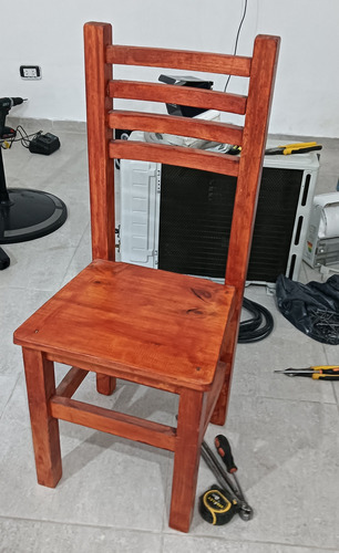 Silla Sofia Para Bar O Restaurante De Pino Marrón (Usado)