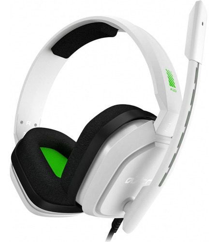 Audífonos Logitech Astro A10 Con Micrófono Xbox Windows 10 Color Blanco Color De La Luz 0