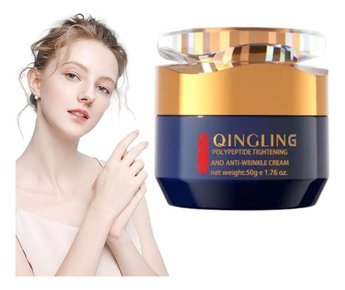 Crema Reafirmante Y Antiarrugas Con Polipéptidos Quinglin