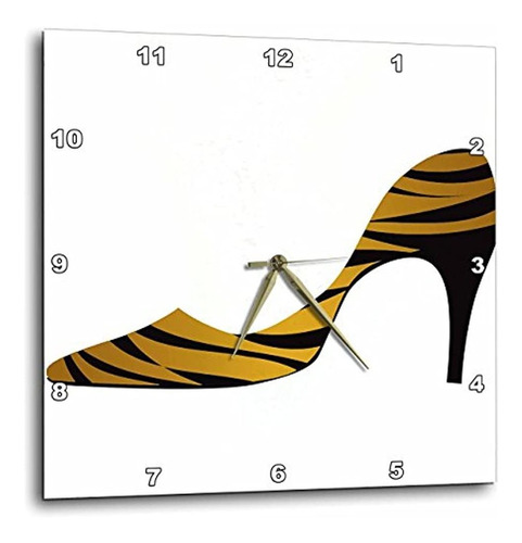 Anne Marie Baugh  Zapatos  Negro Y Dorado Cebra Stripped Ser