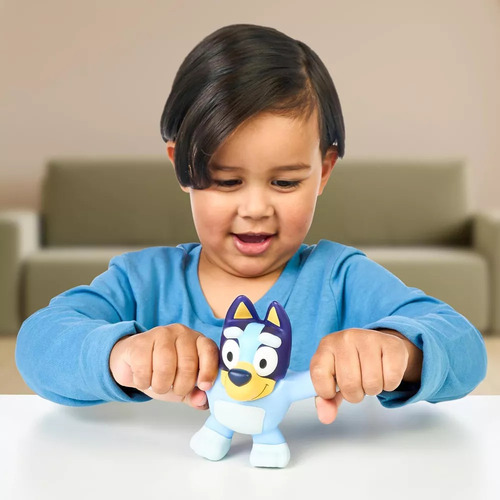 Juguete Elástico De Bluey | Figura De Bluey Con Relleno Blan