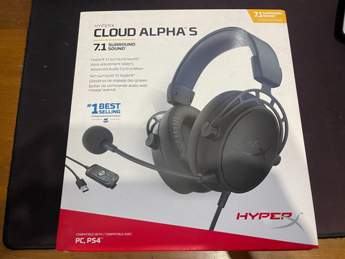 Audífono Gamer Hyperx Cloud Alpha S Sonido 7.1 Color Negro