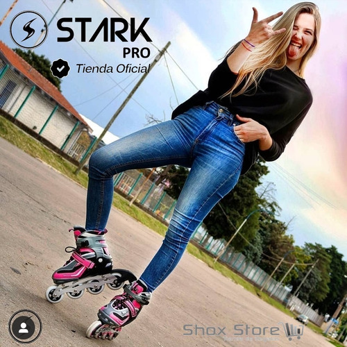 Imagen 4 de 10 de Rollers Profesionales Stark Patines Aluminio Extensibles Pro