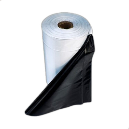 Lona Preta Branca Silagem E Tanque 200micra 8mx25m 100% Apro Cor Branco