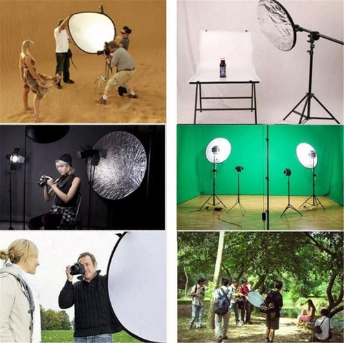 Imagen 7 de 7 de 5 En 1 Pantalla Reflectora Fotografico 110cm Más Bolso