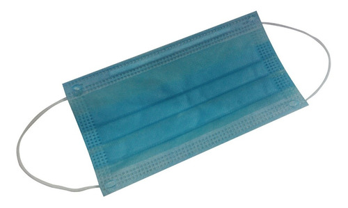 Tapabocas Desechable 3 Plieges Color Blanco Caja X 50und