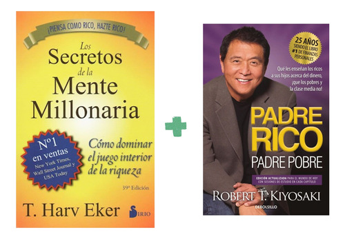 Secretos Mente Millonaria + Padre Rico - 2 Libros Gde Bolsi